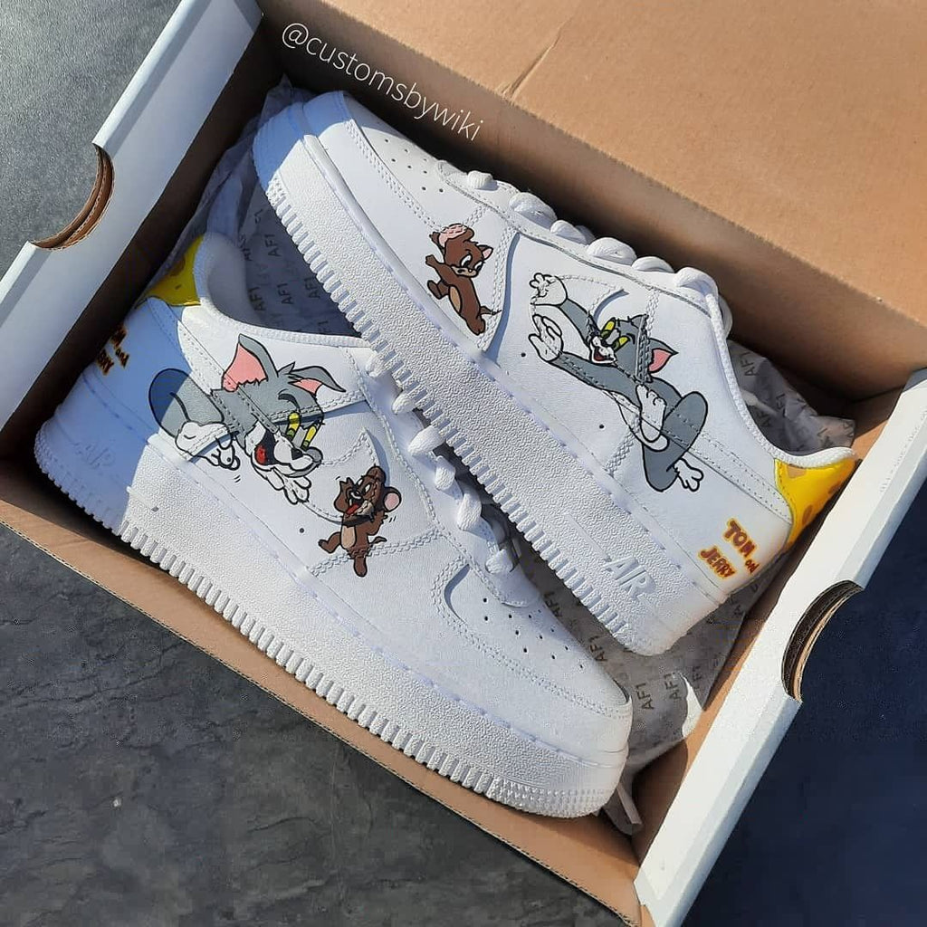 Custom Air Force 1 Shoes with Tom and Jerry Theme-oicustom