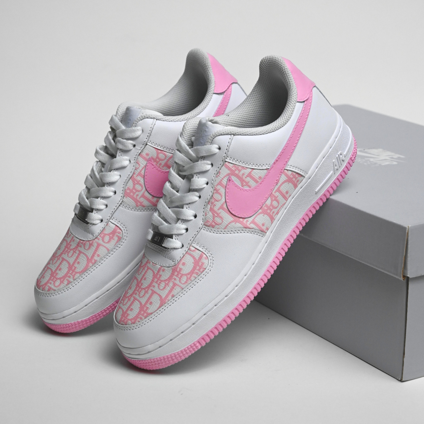 pink dior air forces