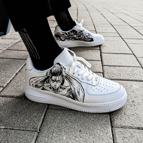 Custom Air Force 1 White Black Anime Pattern-oicustom