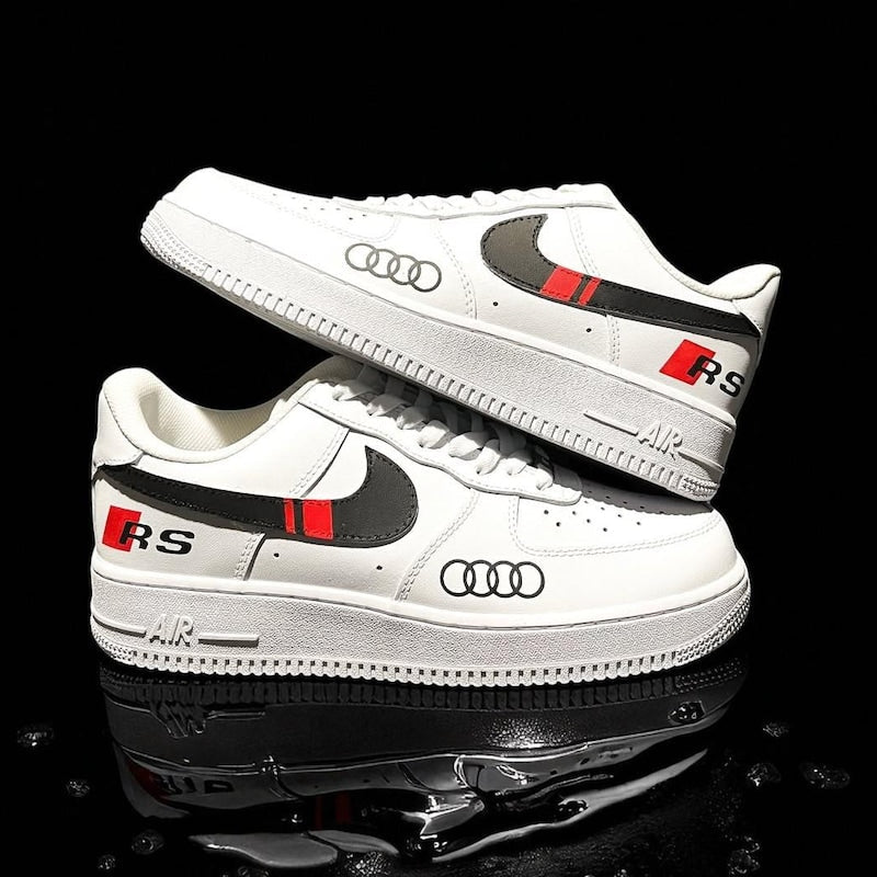 Custom Air Force 1 White black Audi Logo-oicustom