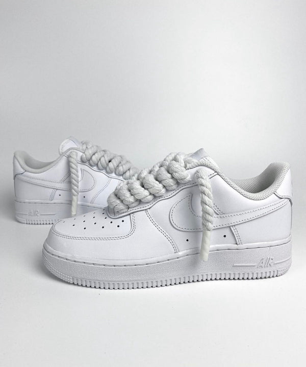 Custom Air Force 1 White Braided Laces-oicustom