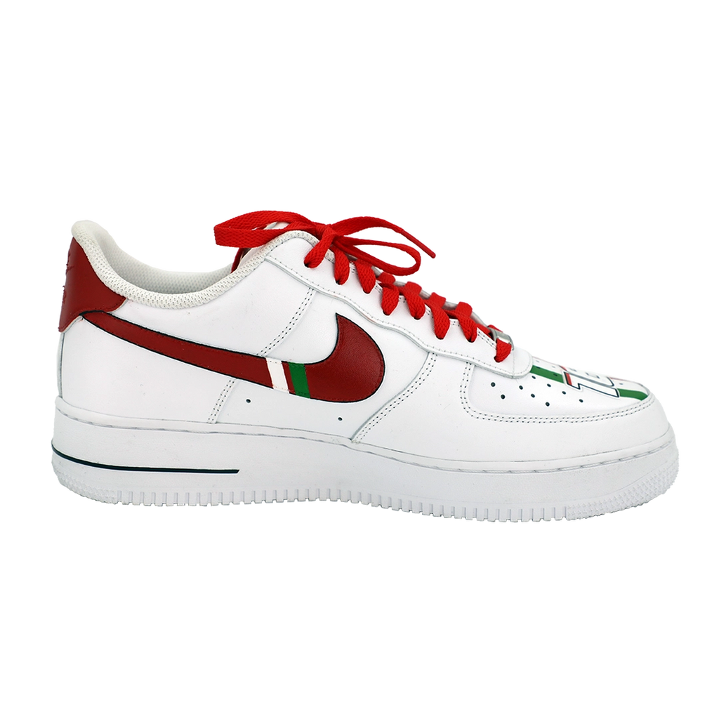 Custom Air Force 1 White Ferrari Themed-oicustom