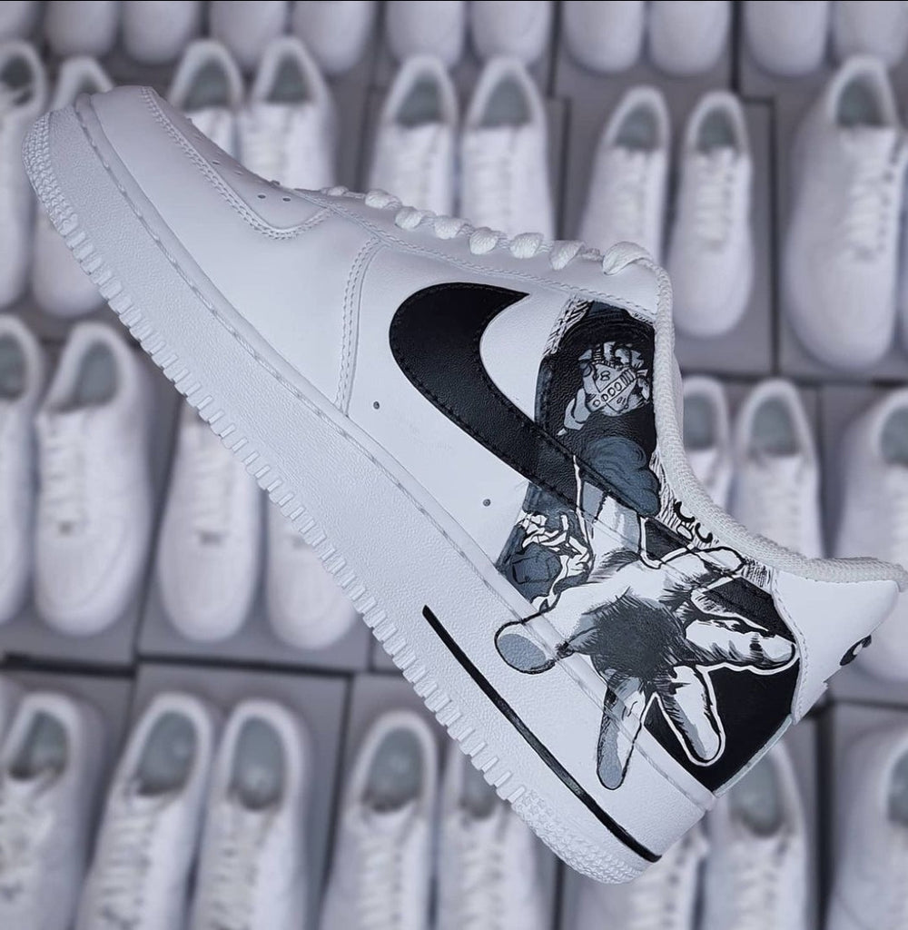 Custom Air Force 1 White Snake Pattern-oicustom