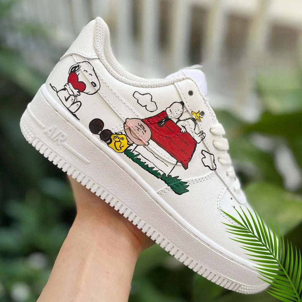 Custom Air Force 1 White Snoopy Cartoon-oicustom