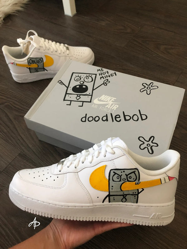 Custom Air Force 1 White SpongeBob SquarePants Design-oicustom