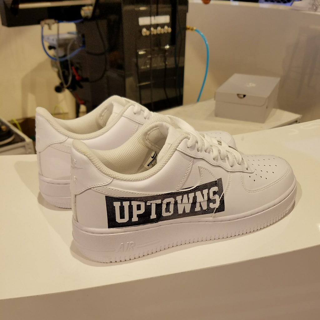 Custom Air Force 1 White Uptowns Graphic-oicustom