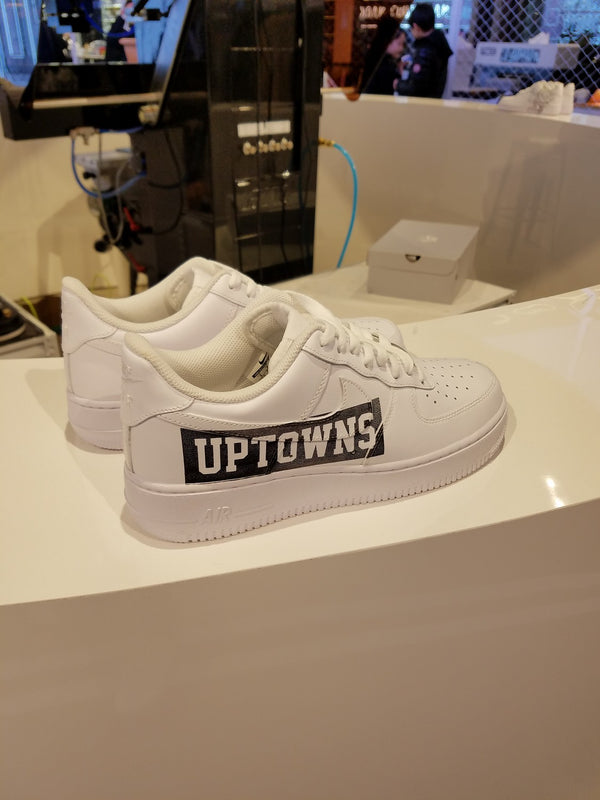 Custom Air Force 1 White Uptowns Graphic-oicustom