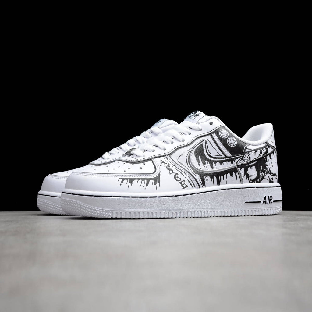 Custom Air Force 1 White With Anime Pattern-oicustom