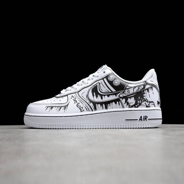 Custom Air Force 1 White With Anime Pattern-oicustom
