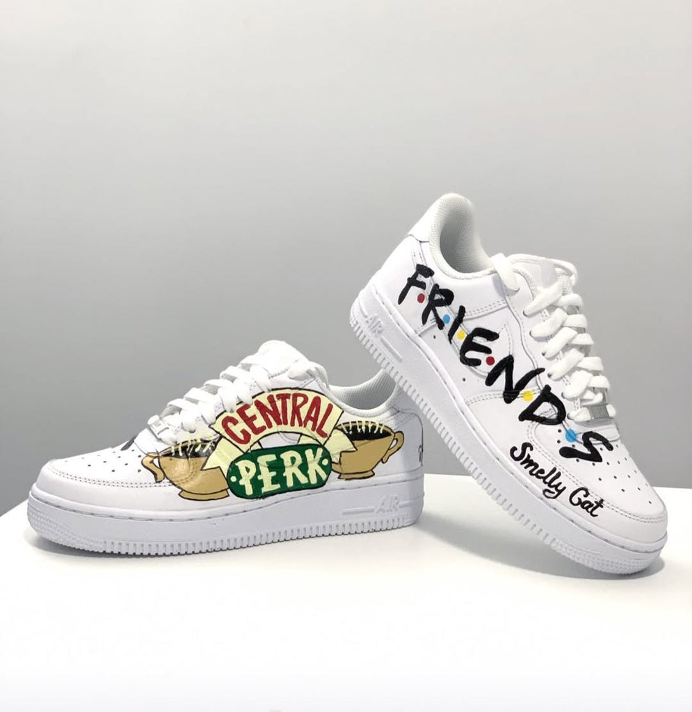 Custom Air Force 1 White With Friends And Central Perk Design-oicustom