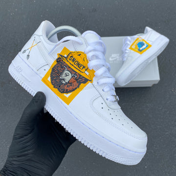 Custom Air Force 1 White With Honey Badger Graphic-oicustom