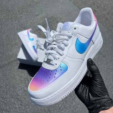 Custom Air Force 1 White With Ombre Color Pattern-oicustom