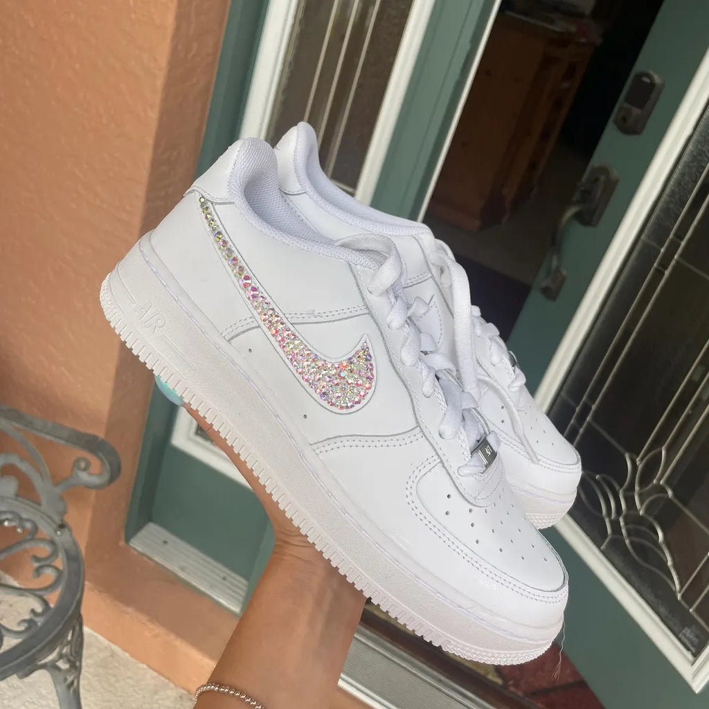 Custom Air Force 1 White With Rhinestones Design-oicustom