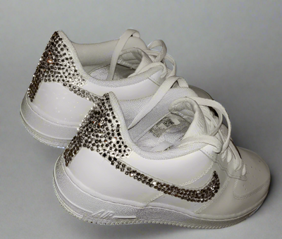 Custom Air Force 1 White With Rhinestones-oicustom