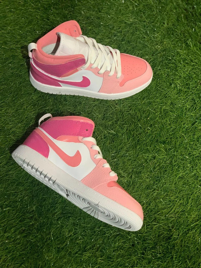 Custom Air Jordan 1 Baby Pink Magenta Design-oicustom