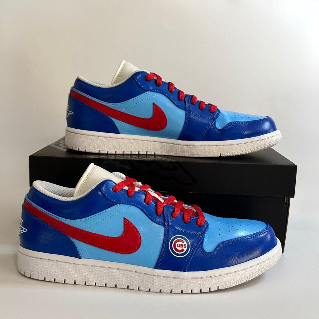 Custom Air Jordan 1 Blue Baby - Blue Red Cubs Theme-oicustom