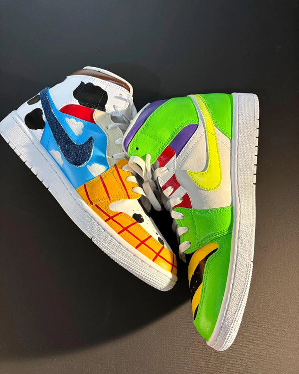Custom Air Jordan 1 Multicolor Cartoon Theme-oicustom