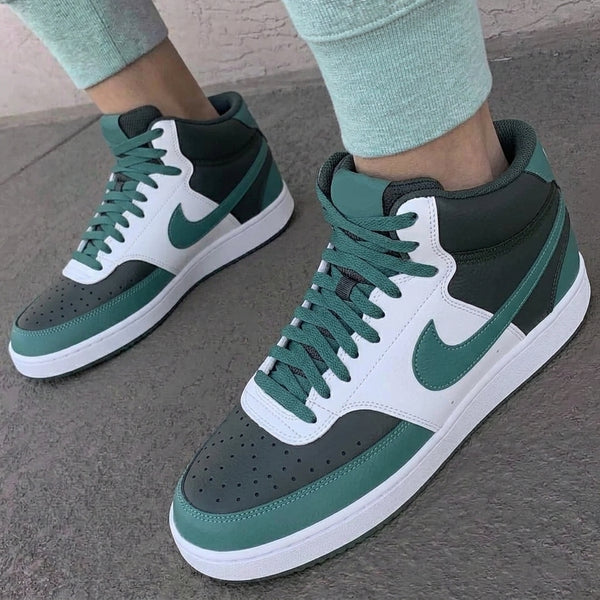 Custom Nike Court Vision Shoes Teal Black-oicustom