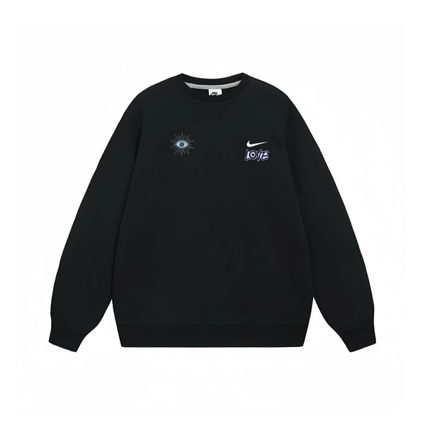 Custom Nike Sweatshirt Black Evil - Eye Love-oicustom