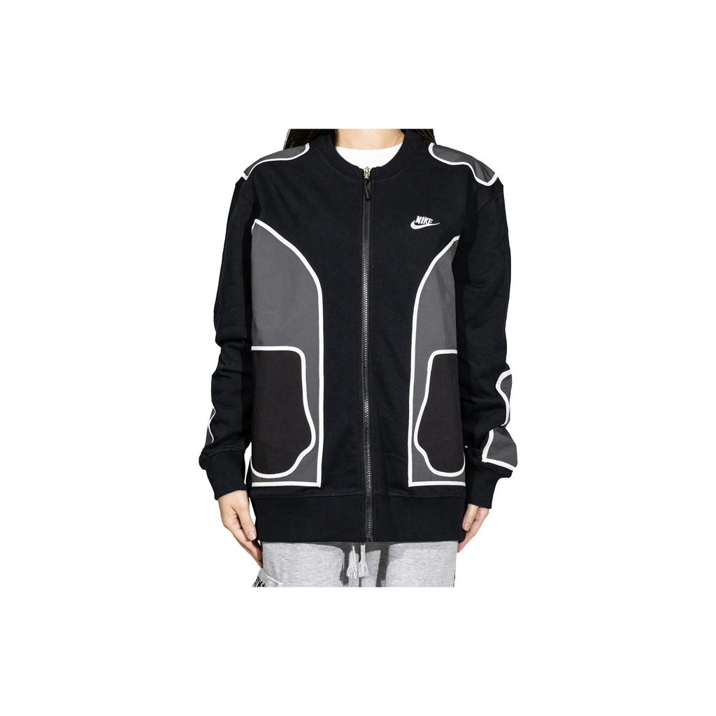 Custom Nike Sweatshirt Black Gray with White Outline-oicustom