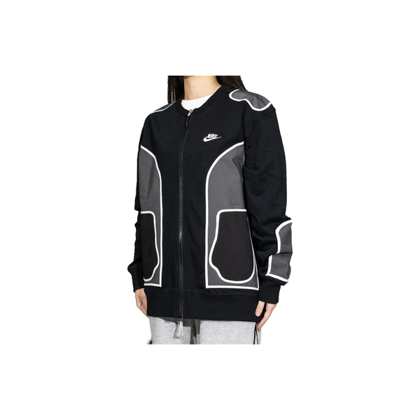 Custom Nike Sweatshirt Black Gray with White Outline-oicustom