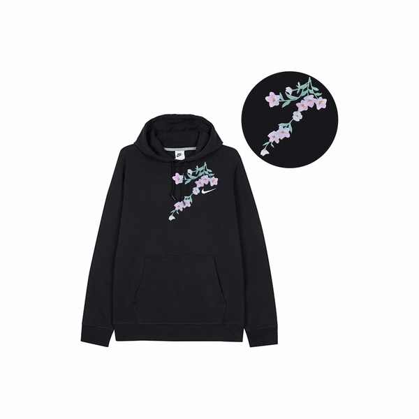 Custom Nike Sweatshirt Black With Floral Design-oicustom
