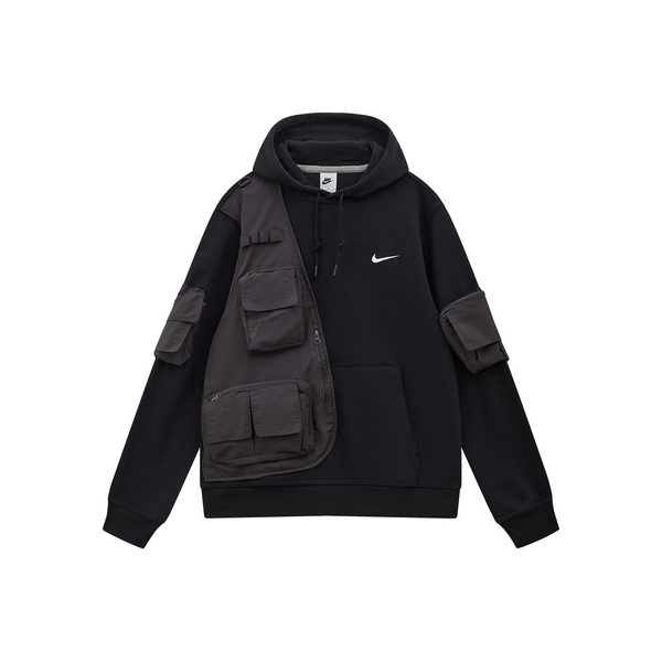 Custom Nike Sweatshirt Black with Utility Pockets-oicustom