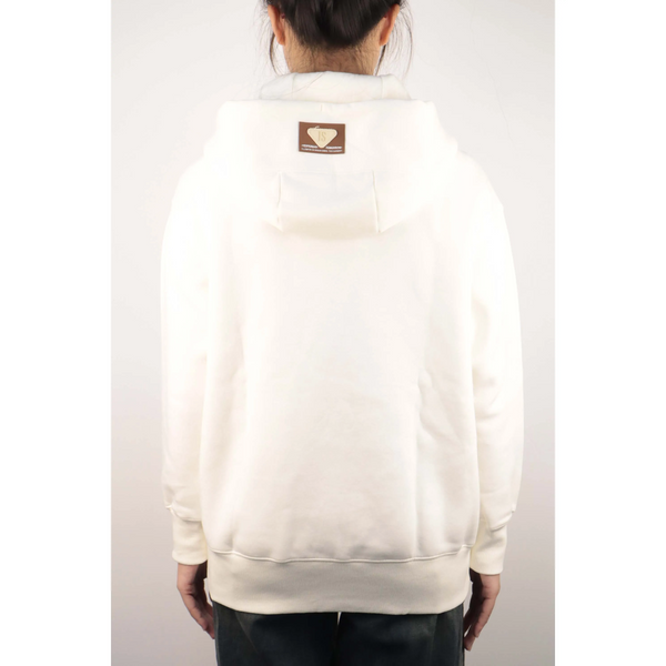 Custom Nike Sweatshirt White with Small Nike Logo and Back Patch-oicustom