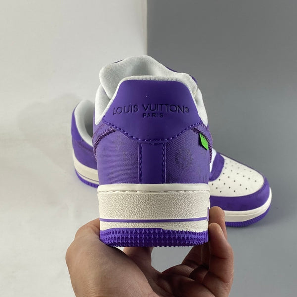 VIRGIL ABLOH Logo Print Air Force 1 low Purple-oicustom