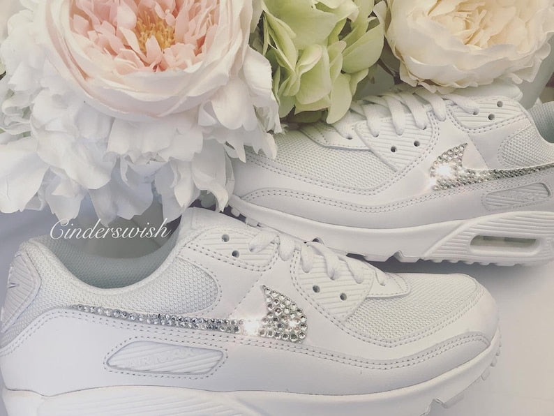 Custom Air Max Shoes Wedding White-oicustom
