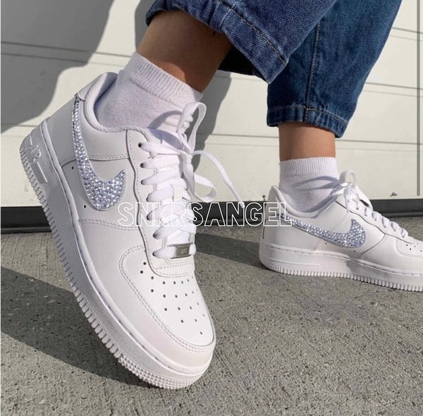 Custom Air Force 1 Shoes Wedding White-oicustom