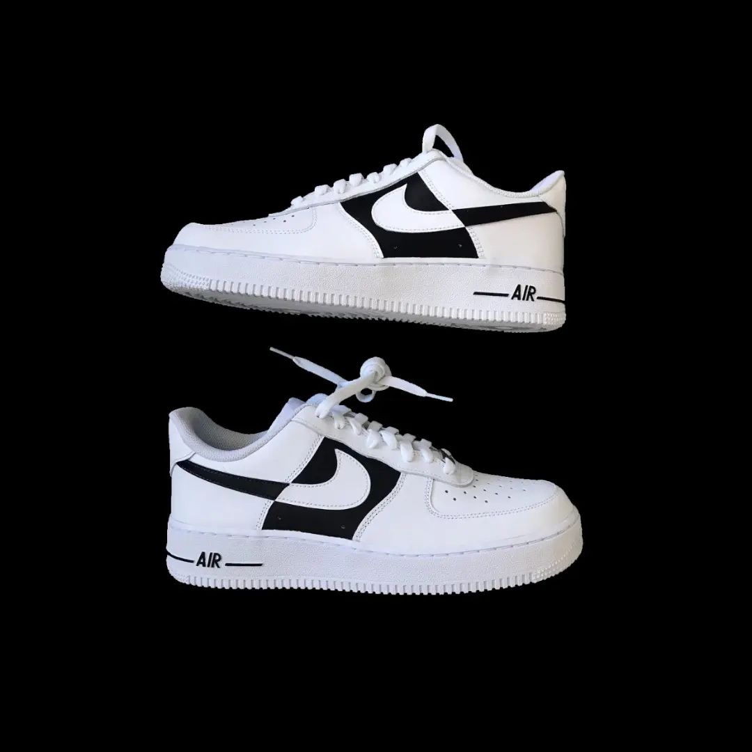 Af1 Custom Black Half Air Force 1 â oicustom
