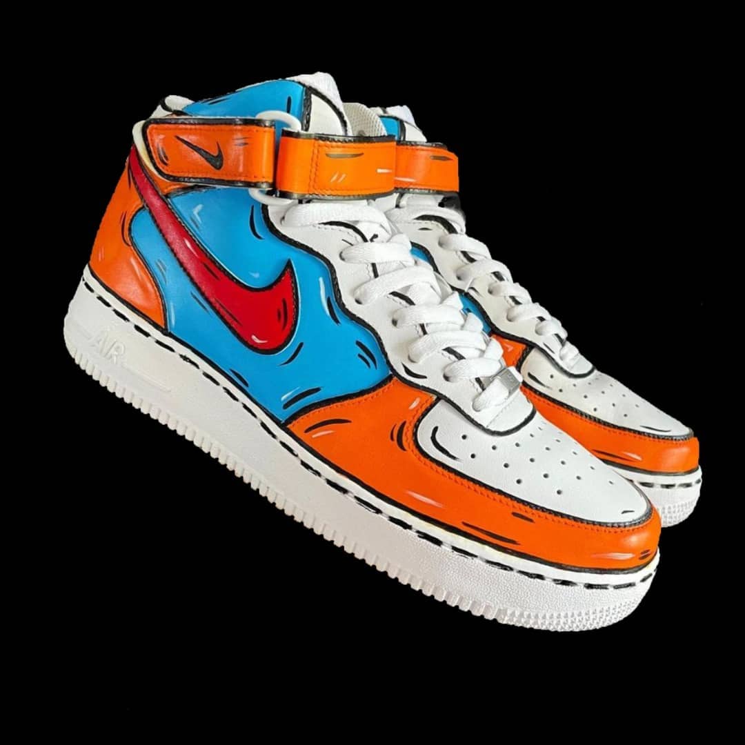 Nike Air Force Custom Cartoon High Top How To Customize Nike Air
