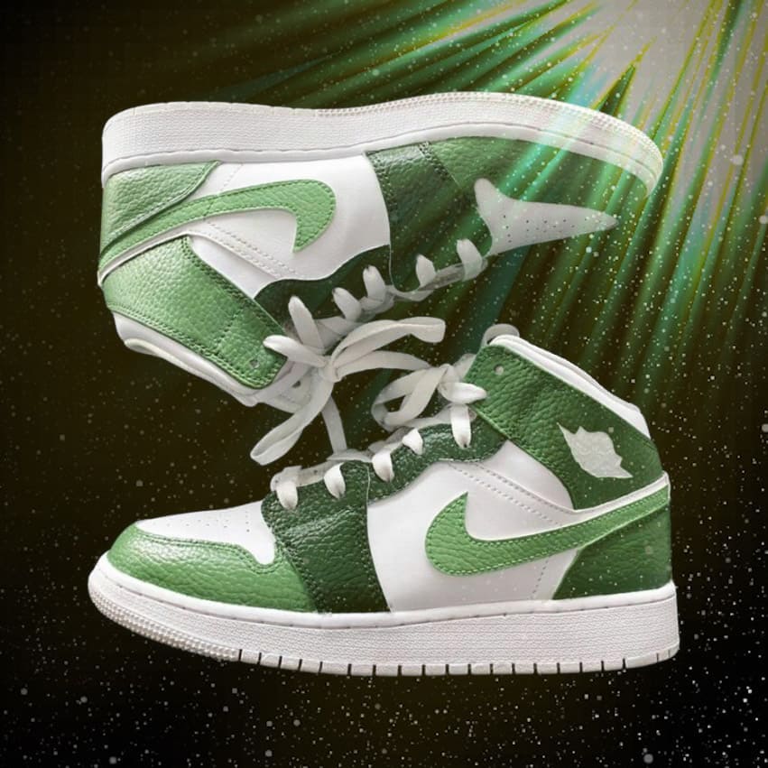 Air Jordan Custom Green Colour Block - Main Image