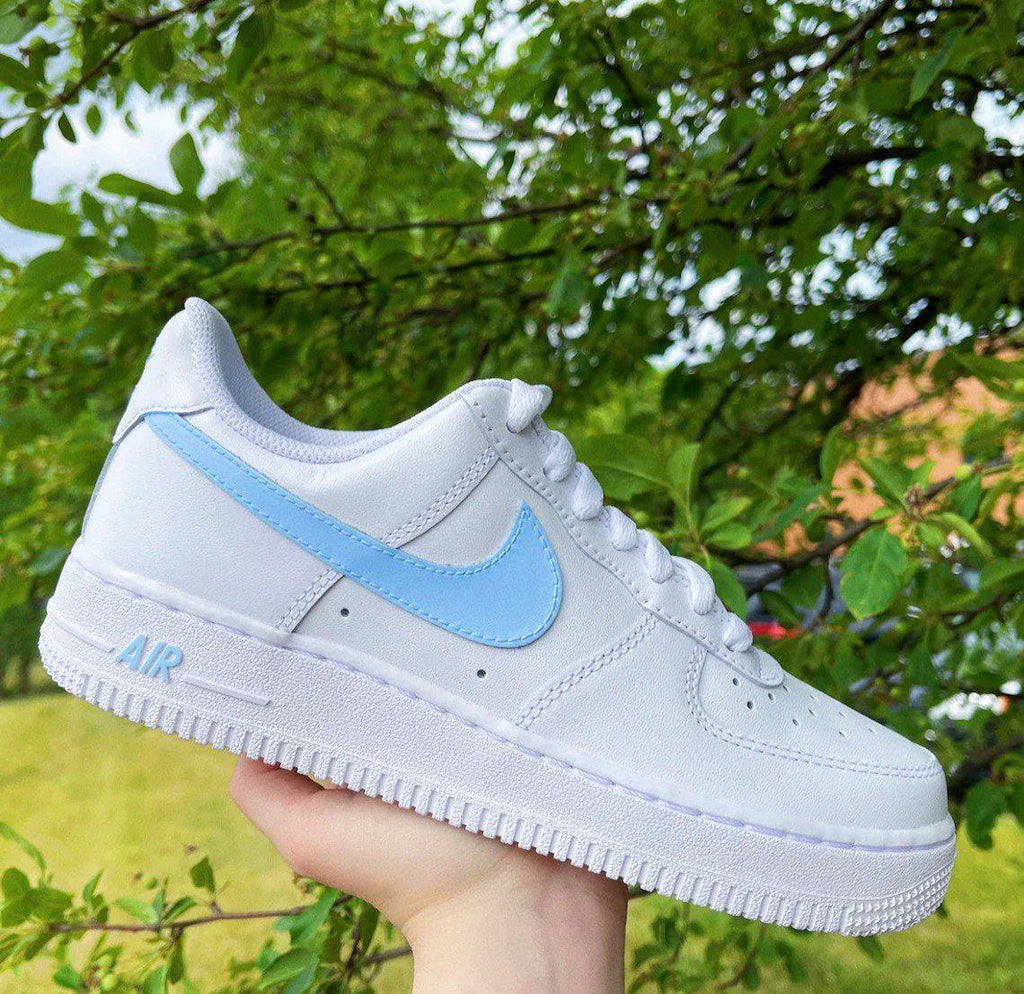 Blue Nike Air Force One Custom Made Baby Blue Custom Nike Air