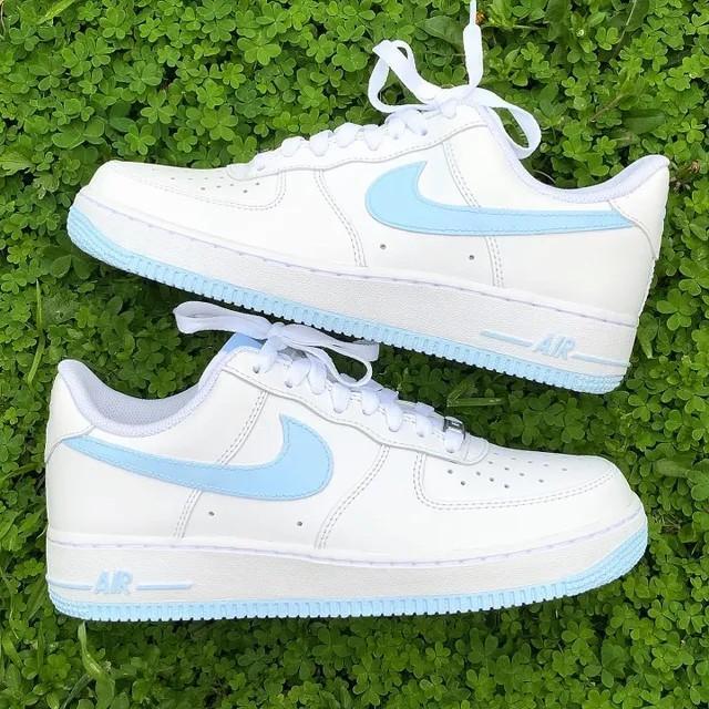 Baby Blue Nike Air Force 1 Custom-oicustom