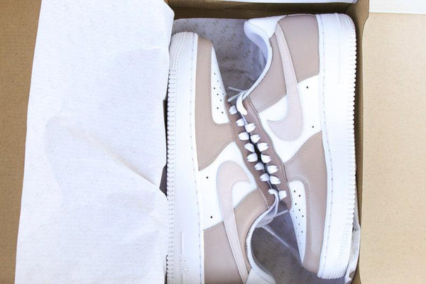 beige colorblock custom air force 1-oicustom