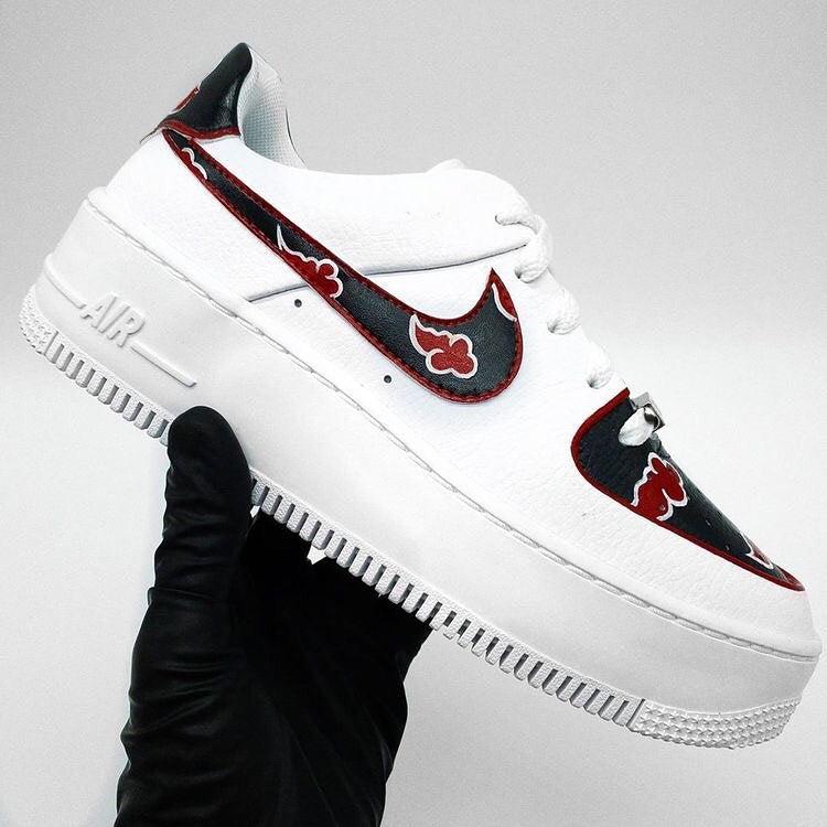 Black Red Clouds Custom Air Force 1-oicustom