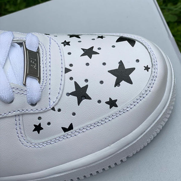 Black Stars Custom Air Force 1’s-oicustom
