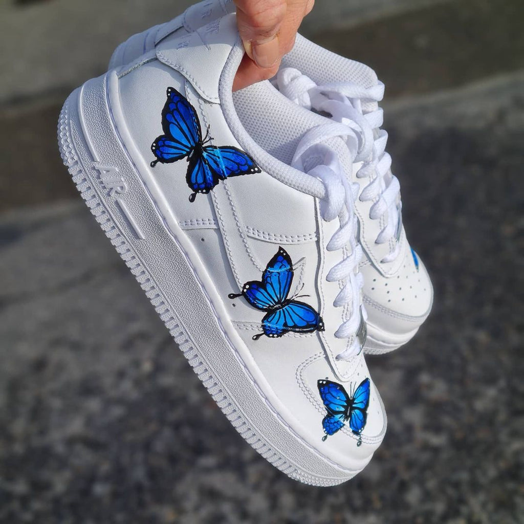 Blue Butterflys Air Force 1s-oicustom