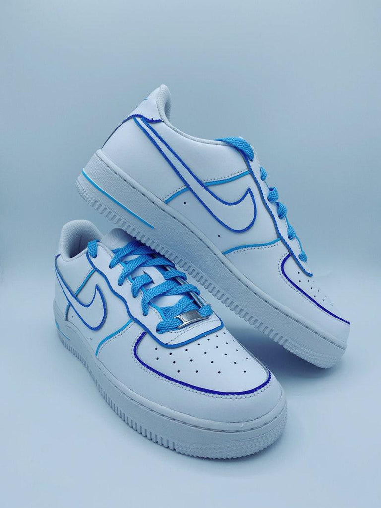 Blue Color Outline Air Force 1 water Resistant-oicustom
