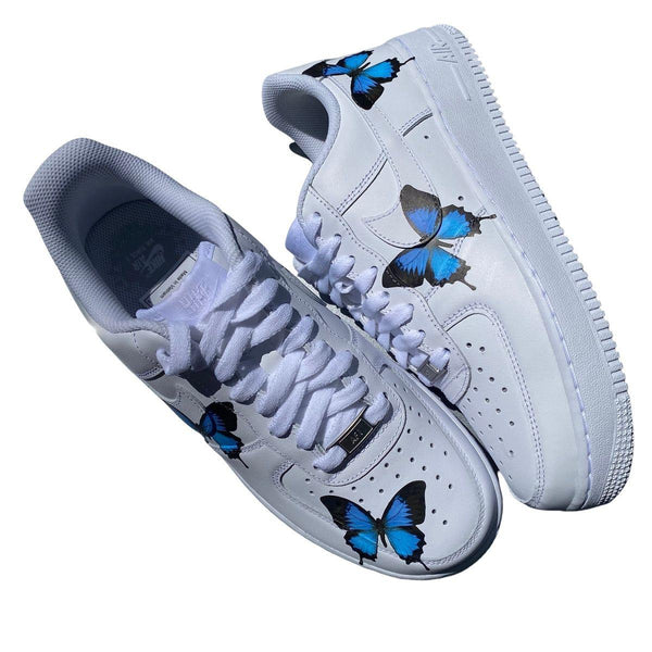 Blue Drip Butterfly AF1-oicustom