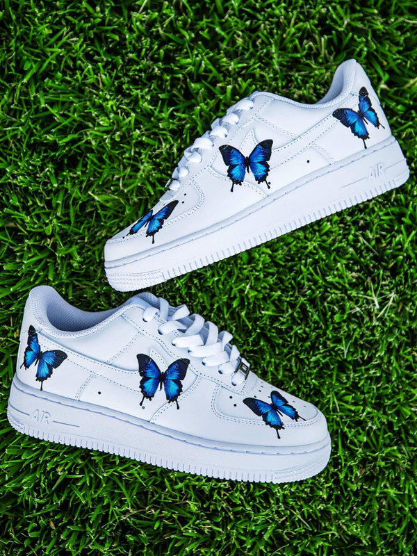 Blue Drip Butterfly AF1-oicustom