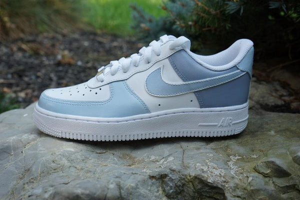 Blue Gray Air Force 1 Custom Nike Air Force 1-oicustom