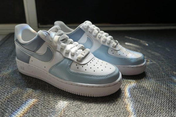 Blue Gray Air Force 1 Custom Nike Air Force 1-oicustom