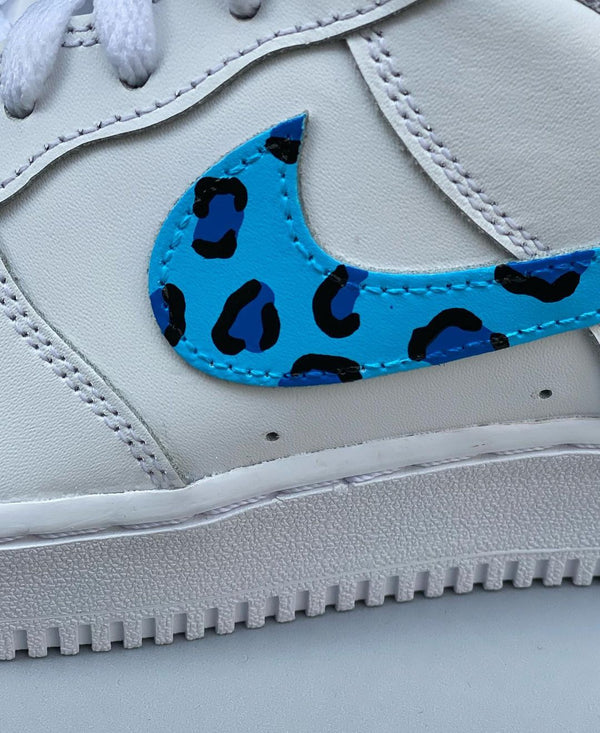 Blue Leopard Custom AF1’s-oicustom