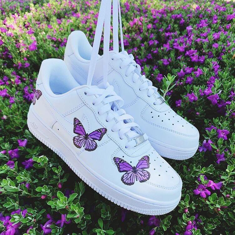 Butterfly Purple Air Force 1s-oicustom