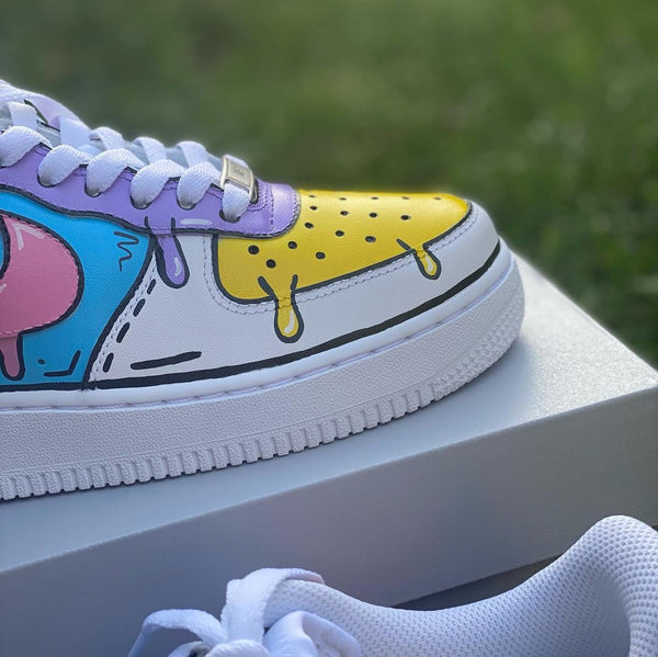 Cartoon Drip Custom Air Force 1’s-oicustom