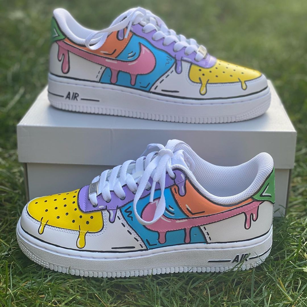 nike air force 1 custom cartoon