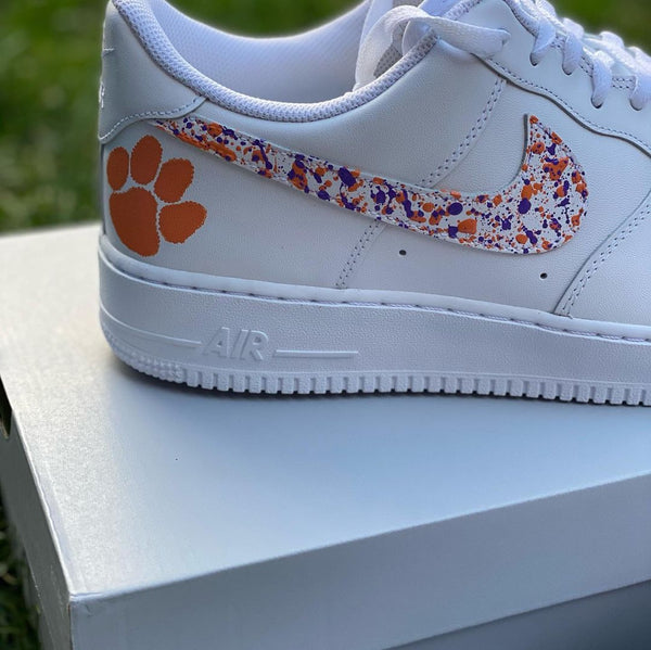 Clemson Custom Air Force 1’s-oicustom